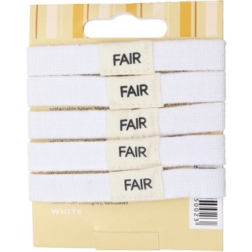 Set di 5 Elastici per Capelli - bianco