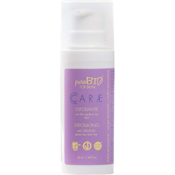 CARÆ Esfoliante Viso con Tè Verde e Riso Bio
