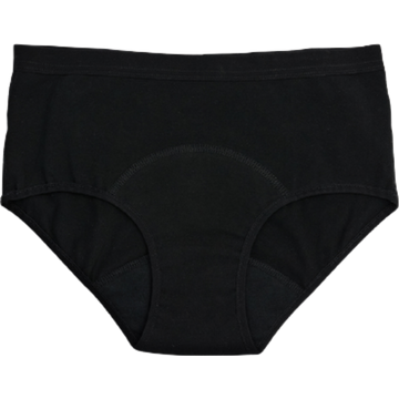 Mutandine Mestruali Nere - Flusso Leggero - M Black