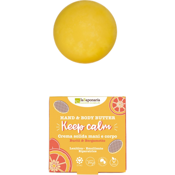 "Keep Kalm" Crema Solida Mani e Corpo Buriti & Bergamotto