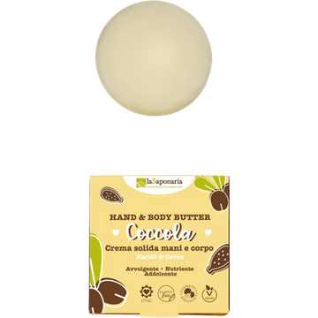 "Coccola" Crema Solida Mani e Corpo Karité & Cacao