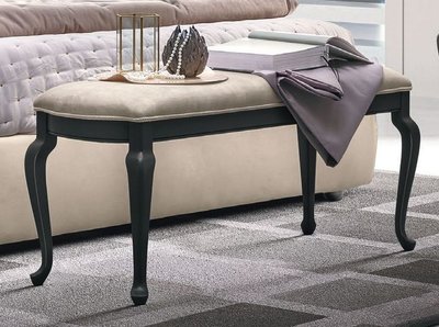 View Verdi italian bench - padded - grey - french style