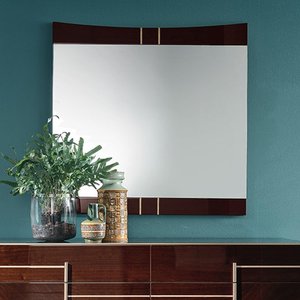 View Bellagio wall mirror - high gloss walnut - wooden