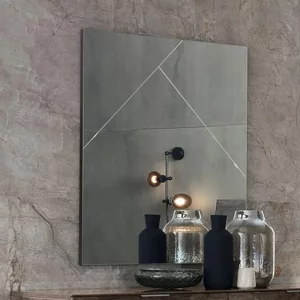 View Favignana wall mirror - rim oak