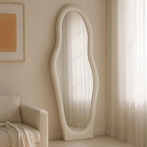 View Brix olivia leaner mirror - abstract - off white - glass - 85cm x 200cm