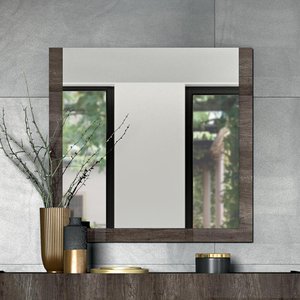 View Dea vintage wall mirror - oak