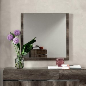 View Modern medea wall mirror - 100cm - vintage oak