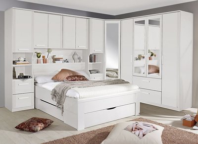 View Rivera bedroom set - white - 160cm storage bed