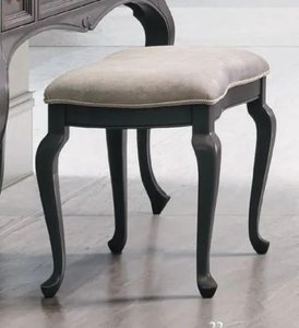 View Verdi italian dressing stool - padded - grey - french style