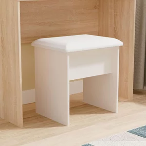 View Milan dressing stool - padded - cashmere gloss