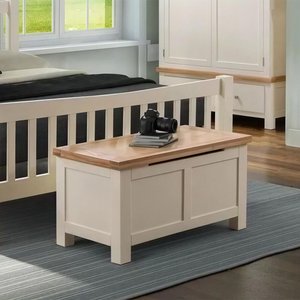 View Lundy blanket box - ivory painted