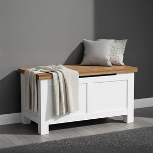 View Lundy blanket box - white painted