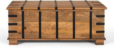 View Elaine storage trunk - natural - mango wood