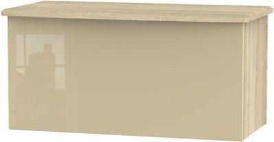 View Knightsbridge blanket box - mushroom and oak