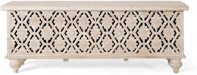 View Kraschach storage trunk - carved - mango wood
