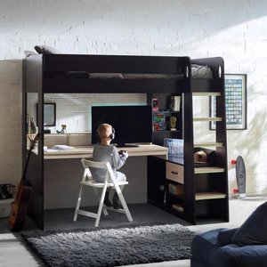 View Blaze gaming highsleeper bed - black View Blaze gaming highsleeper bed - black