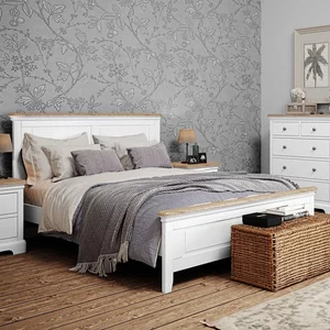 View Cromwell bed - sizes available - white painted