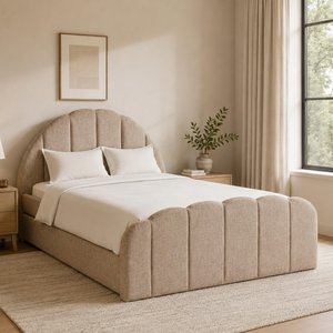 View Pixie pull out bed - 4ft small double - clay - fabric