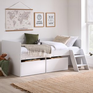 View Poppy cabin bed - storage - white View Poppy cabin bed - storage - white