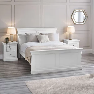 View Clermont panel bed - white - sizes available