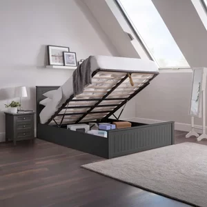 View Maine ottoman storage bed - black - sizes available