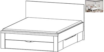 View Rivera storage bed - white - 4ft 6in double View Rivera storage bed - white - 4ft 6in double