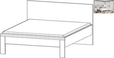 View Rivera bed - white - 5ft king size
