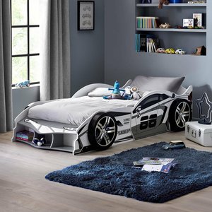 View Storm race car bed - grey high gloss