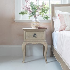 View Camille bedside table - 1 drawer - grey oak