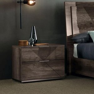 View Favignana bedside cabinet - 2 drawer - rim oak