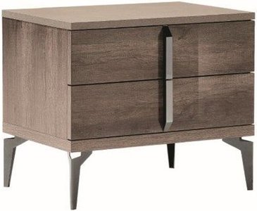 View Matera bedside cabinet - 2 drawer - wood grain