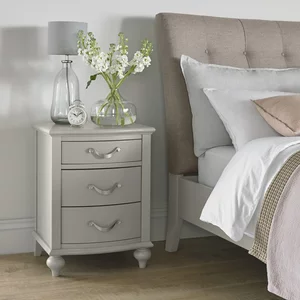 View Montreux bedside cabinet - 3 drawer - urban grey