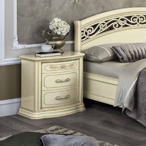 View Torriani italian bedside cabinet - vip - 3 drawer - ivory