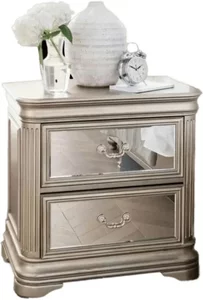 View Jessica bedside cabinet - champagne mirrored