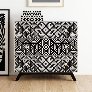 View Fusion chest - 3 drawer - black mother of pearl