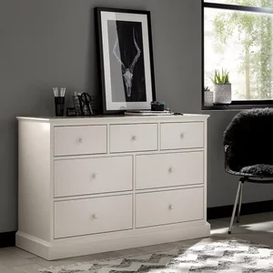 View Ashby white chest - 3+4 drawer