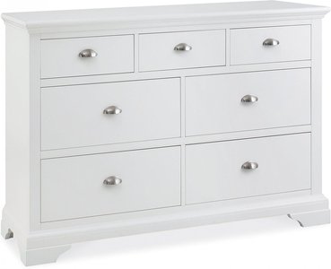 View Hampstead white chest - 3+4 drawer