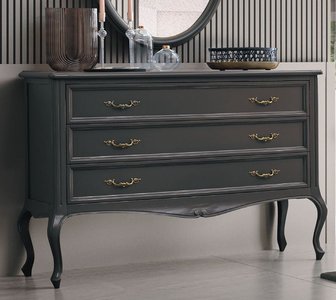 View Verdi italian chest - 3 drawer - grey - french style