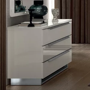View Kimera italian chest - 3 drawer - white