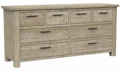 View Reclaimed pine chest - 8 drawer - wide