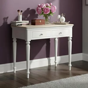 View Cromwell dressing table - 2 drawer - grey painted View Cromwell dressing table - 2 drawer - grey painted