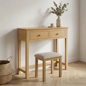 View Arlington dressing table - 2 drawer - oak View Arlington dressing table - 2 drawer - oak