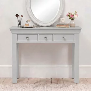 View Paisley dressing table - 3 drawer - grey painted