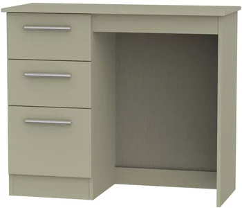 View Contrast single dressing table - 3 drawer - mushroom
