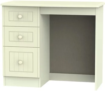 View Warwick dressing table - 3 drawer - single - cream