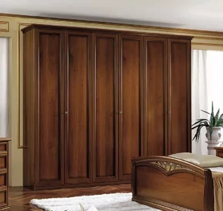 View Nostalgia italian wardrobe - 6 door - walnut