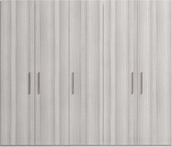 View Mia wardrobe - 5 door - grey