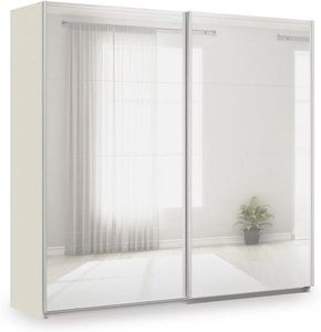 View Miramar type-3 sliding wardrobe - 226cm - 2 door - fully mirrored - champagne
