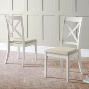 View Provence dining chair - set of 2 - cross back - grey
