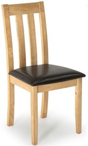 View Annecy dining chair - set of 2 - natural wood - natural wood legs